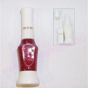  Pontozó lakk / piros glitter 