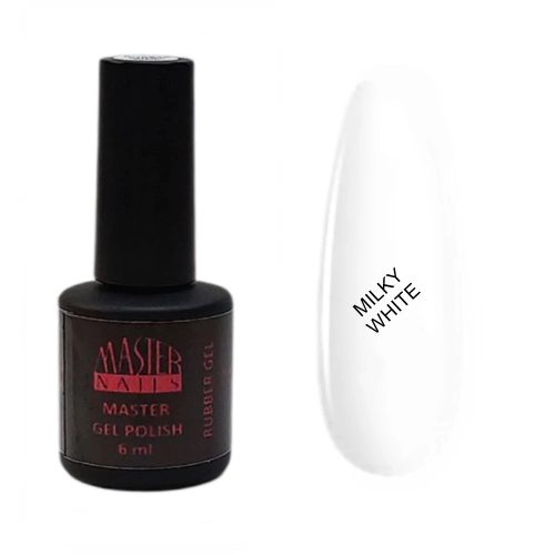  MN 6 ml Gel Polish: Rubber Milky White / TPO Free 
