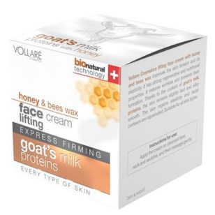   Vollaré Bio technology kecsketejes + méhviaszos + mézes lifting hatású arckrém 50ml