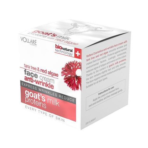 Vollaré Bio technology kecsketejes + méhviaszos + mézes lifting hatású arckrém 50ml