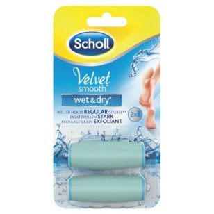  Scholl Velvet Smooth Wet & Dry vízálló forgófej 2 db 